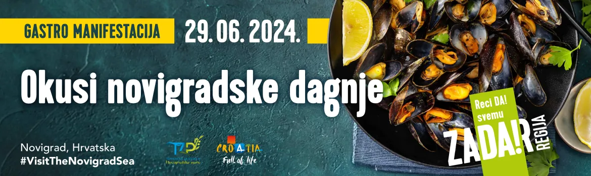 Okusi Novigradske dagnje - Novigrad