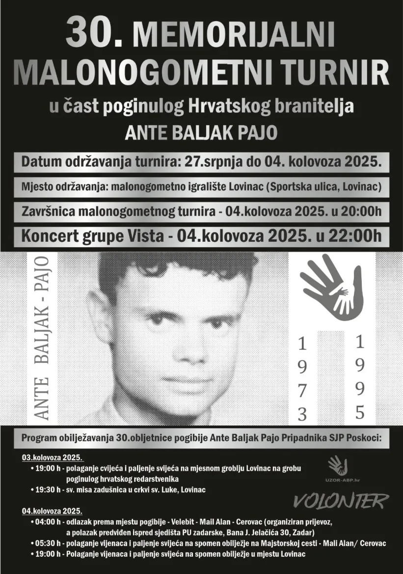 30. memorijalni turnir Ante Baljak Pajo