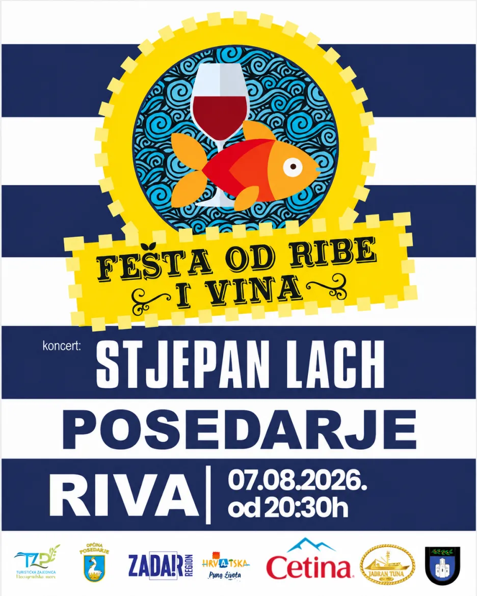 Fešta od ribe i vina u Posedarju