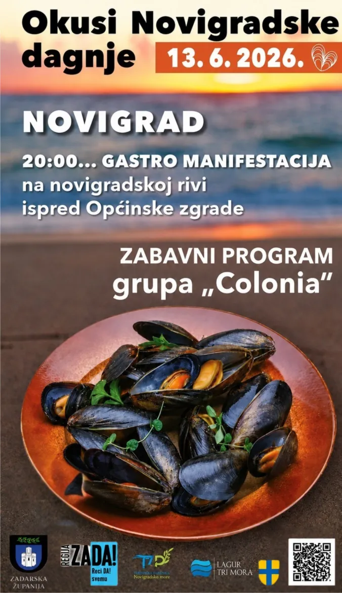 Okusi Novigradske dagnje uz gastro manifestaciju i grupu Colonia
