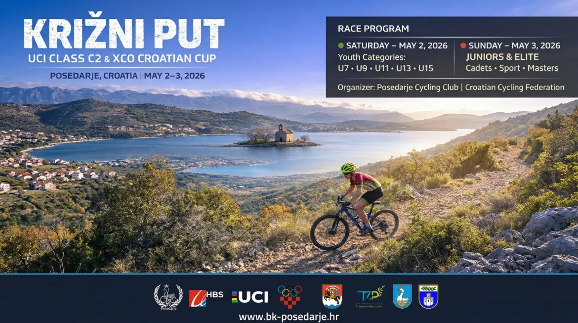 XCO Križni put Posedarje 2026: dvodnevni MTB spektakl za sve uzraste